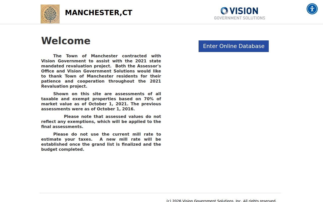 Manchester residents directory Vision assessment portal
