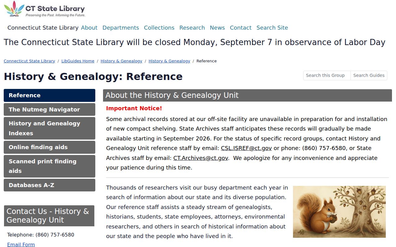 Manchester previous residents Connecticut State Library genealogy guide