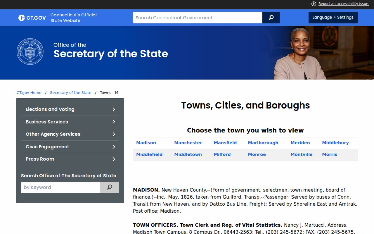 Manchester ZIP code directory Connecticut town profile